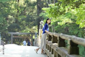 内宮の別宮 ⾵⽇祈宮に架かる風日祈宮橋