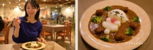 名物メニュー「メイちゃんカレー」をランチに
